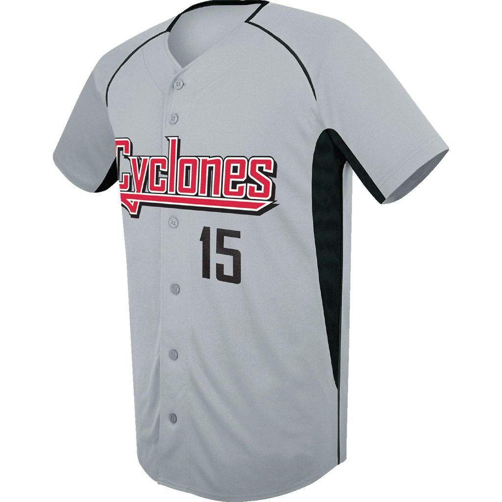 Colorado full button Baseball Jersey in Black – Xtreme Pro Apparel