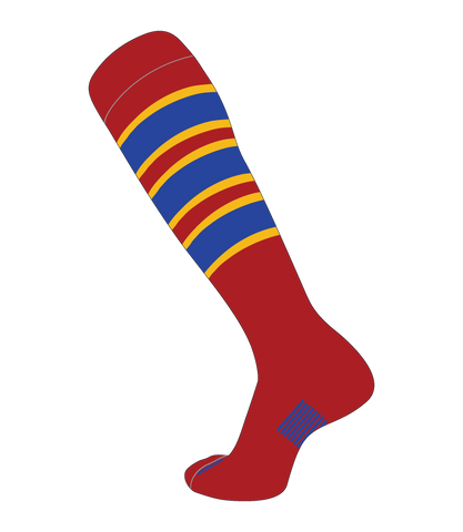 Slugger Socks -Three Patches with Stripes