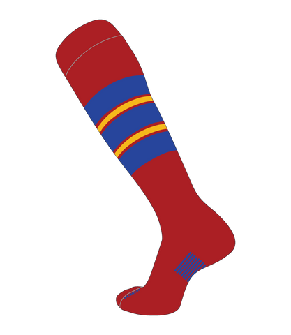 Slugger Socks - Three Patches and Two Stripes