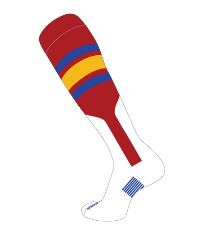 Doubleplay Socks - Two-colored Tri-stripes